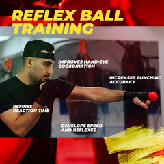 4x BOXERPOINT set za trening refleksne žoge za boks