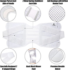 NEENCA kompresijska opornica za koleno z vzmetnimi stabilizatorji - S