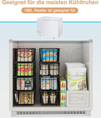 UMDONX organizacijske zložljive košare za zamrzovalnik