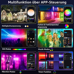 T-SUNUS RGB LED reflektor z Wi-Fi in Bluetooth IP66
