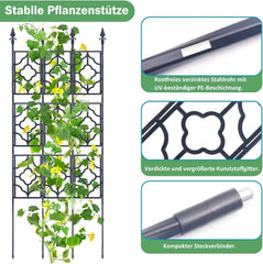 DEAUNBR kovinska opora za plezalke, rože in zelenjavo - 165 cm