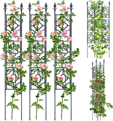 DEAUNBR kovinska opora za plezalke, rože in zelenjavo - 165 cm