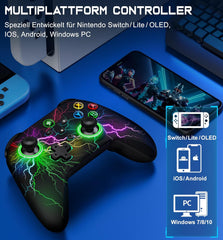 HASACOOL Switch kontroler z osvetlitvijo RGB in makro programabilnimi gumbi