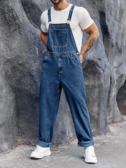 RUNCATI XL moške denim hlače z naramnicami