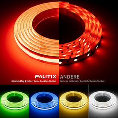 PAUTIX RGB COB LED trak USB 5 V 2m pametna večbarvna LED osvetlitev