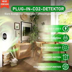 LSENLTY 3v1 merilnik CO2, temperature in vlage z alarmom