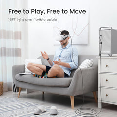 3‑metrski povezovalni kabel za Quest 3S/3/2/1/Pro in Pico 4, USB 3.0 z nastavkom za pripenjanje