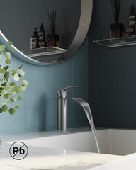 FORIOUS Kopalniška Armatura Z Vodopadnim Izlivom - brušen videz, 110 mm