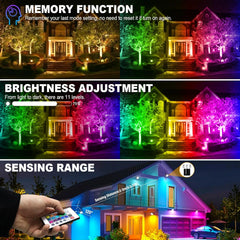 RIGIDON RGB LED reflektor 30 W z daljincem IP66