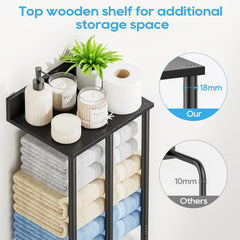 WEGXY stenski organizator za brisače - 30 x 22,5 x 87 cm