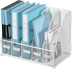 SUPTIDY kovinski namizni organizator s 5 predelki