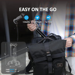 REHAND štirinožna pohodniška palica z ergonomskim ročajem