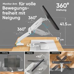 ONKRON Nosilec Za Monitor Z Plinsko Vzmetjo (13–32")