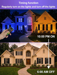 2x HEKEE 50 W RGB LED reflektor z daljincem