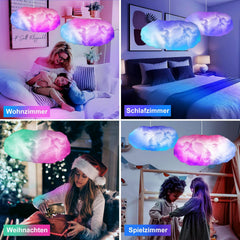 LICHASER RGB oblačna LED svetilka z Bluetooth in daljincem 60cm