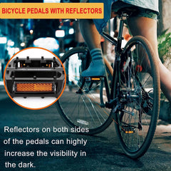 KONG MING CAR Aluminijasta kolesarska pedala 9/16"