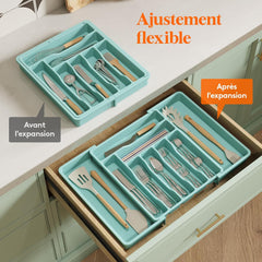 LIFEWIT raztegljiv organizator za jedilni pribor z 9 predali