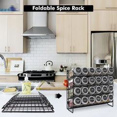 SEMLOS organizator za začimbe s kljukami za omarice in stensko montažo