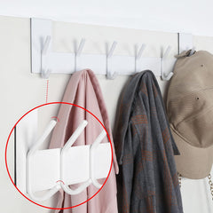 SKOLOO obešalnik za vrata s 6 kljukami - komplet 2 kos