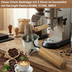 HNHNYXC 51mm portafilter za DeLonghi Dedica EC680/EC685 SMEG