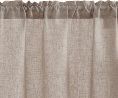 VANGAO Krate zavese v videzu lana 65 × 115 cm - set 2 kosa