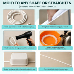 URBANRED fleksibilna stropna zavesna tirnica – 3 m