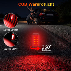 2x DAPHOMEU LED delovni svetilki COB z magnetnim podstavkom