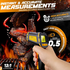 SOVARCATE infrardeči termometer od −50 °C do 600 °C