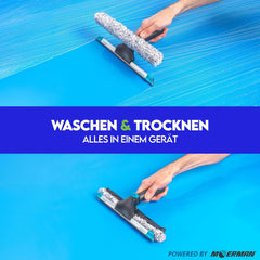 VERO SHINE 2-v-1 profesionalni čistilec oken z brisalcem in gobo za pranje