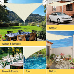 SOL ROYAL trikotno zračno senčilo - 3,6 × 3,6 × 3,6 m