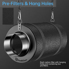 HON&GUAN ogleni filter 100 mm za prezračevanje