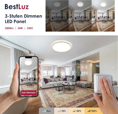 BESTLUZ 42 cm LED stropna luč 24 W 4000 K