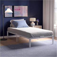 DREAMZIE kovinska postelja z letvenim dnom - 90 × 200 cm