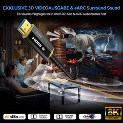 DGHUMEN 8K HDMI 2.1 optični kabel - 10 m