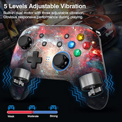 Brezžični Igralni kontroler za Nintendo Switch/Switch Lite/Switch OLED, z 4 programabilnimi tipkami, dvojnim vibriranjem, turbo funkcijo, LED lučko