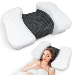 Ergonomski vzglavnik za spanje na hrbtu iz spominske pene 55 × 42 cm
