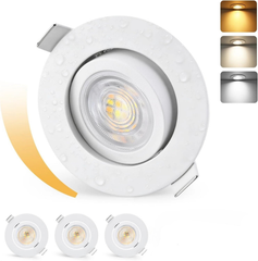 3x KYOTECH 88 mm LED vgradna svetilka