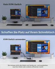 ABLEWE HDMI KVM Stikalo 20 x 12 x 3 cm