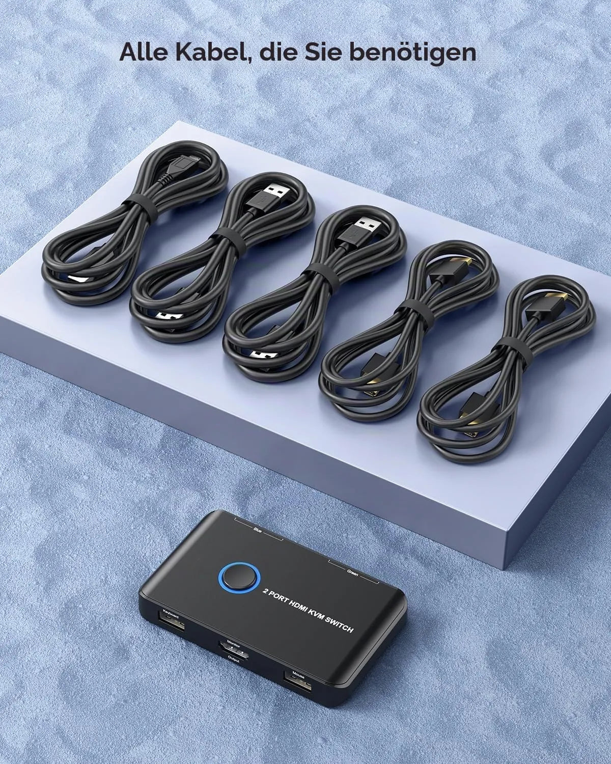 ABLEWE HDMI KVM Stikalo 20 x 12 x 3 cm