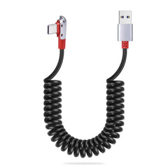 Ace Spiralni Adapter Kabel USB C v USB C 90 Stopinj 1 m