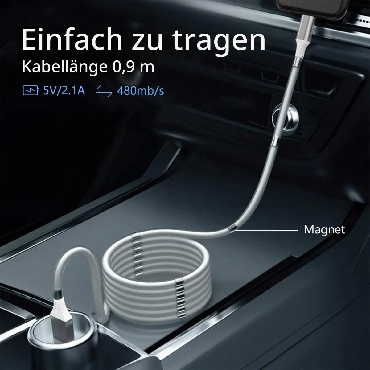 AICase Magnetni Polnilni Kabel za iOS 1 m