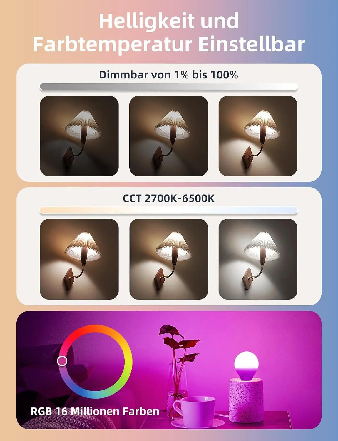 Aigostar Pametna LED Sijalka Bluetooth Mesh