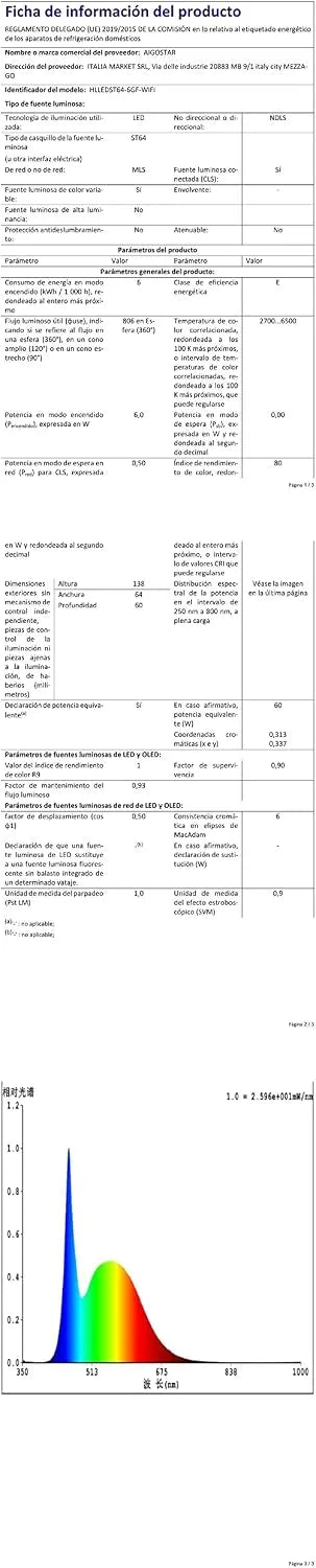 Aigostar Pametna LED Sijalka E27 4 Kosi