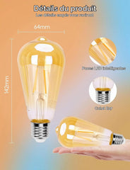 Aigostar Pametna LED Sijalka E27 4 Kosi
