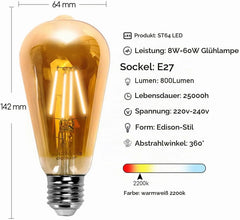 Aigostar Vintage Edison LED Sijalke E27 5 Kosov
