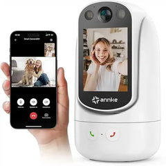 ANNKE Notranja WiFi Nadzorna Kamera z Zaslonom 2,8″