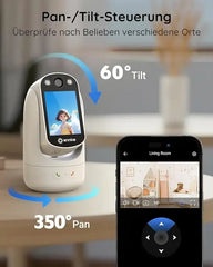 ANNKE Notranja WiFi Nadzorna Kamera z Zaslonom 2,8″