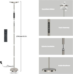 Anten LED Stoječa Svetilka 25 x 25 x 175 cm