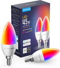 Aoycocr Pametna WiFi LED Sijalka E14 RGB 2 Kosa