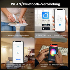 Aoycocr Pametna WiFi LED Sijalka E14 RGB 2 Kosa